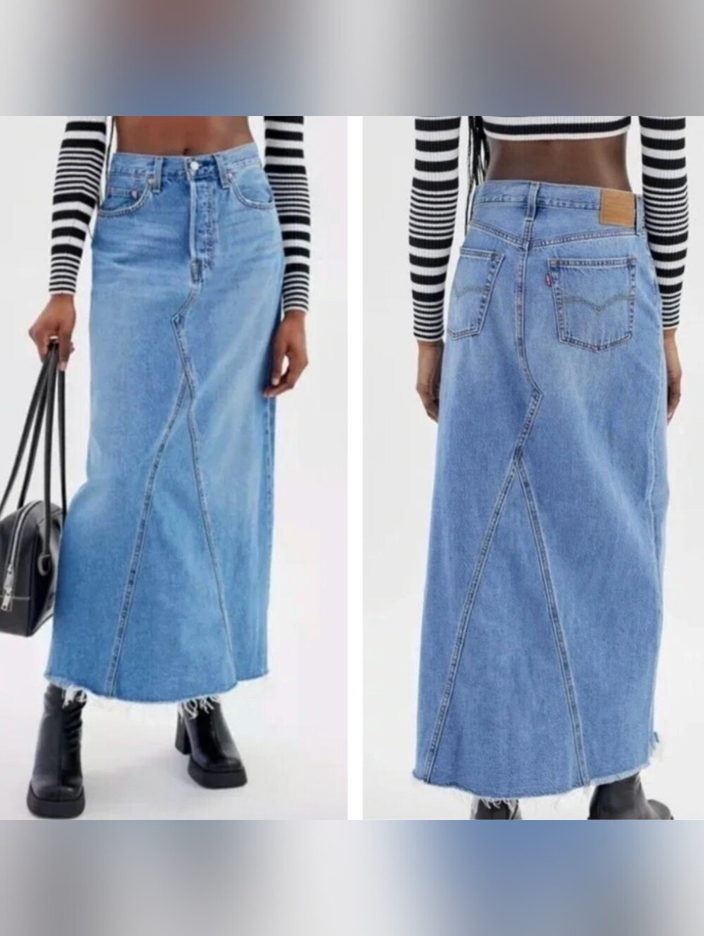 Levi's® PremiumLong Icon Skirt4.7 out of 5 stars, average rating value. Read - Picture 2 of 3